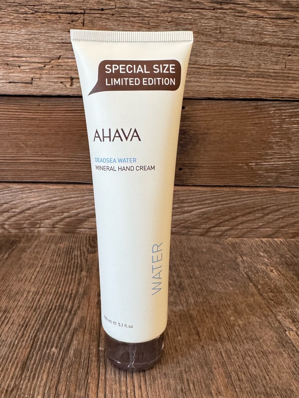 AHAVA limited edition 5.1 oz tube of Deadsea Water Mineral Hand Cream